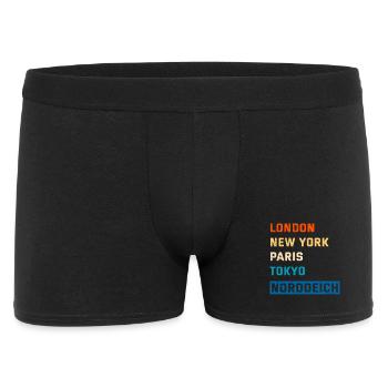 Vacances de la mer du Nord LONDRES, NEW YORK, PARIS NORDDEICH - Boxer Homme - noir - Devant