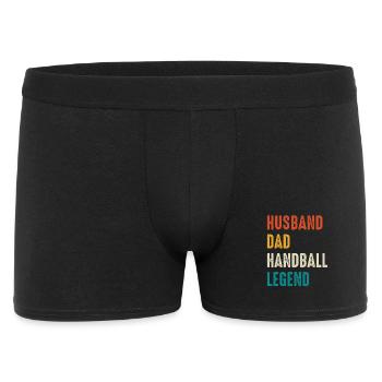 Handball legend father husband - Men's Boxer Shorts - black - Front