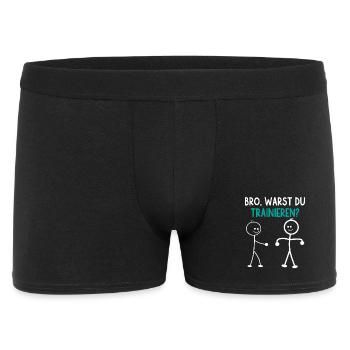 Stick Figure WERE YOU TRAINING FUNNY - Men's Boxer Shorts - black - Front