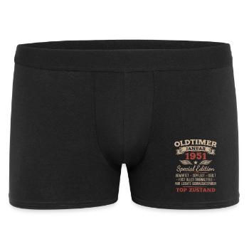 75th Birthday Gift Classic Car January 1951 - Men's Boxer Shorts - black - Front