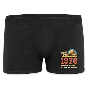 Vintage 1976 Anniversary Gift - Men's Boxer Shorts - black - Front