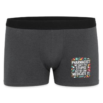 Pharmacist Saying Medication Joke - Men's Boxer Shorts - charcoal grey - Front