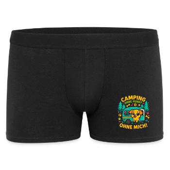Camping Dog Love Holiday, Gift Dog Camper - Men's Boxer Shorts - black - Front