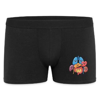 Dessin animé drôle d’organes digestifs - Boxer Homme - noir - Devant