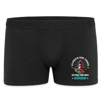 Baltic Sea NEED NO THERAPY NEED ONLY RÜGEN - Men's Boxer Shorts - black - Front