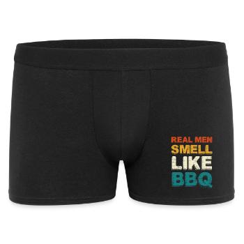 Real Men Smell Like BBQ - Men's Boxer Shorts - black - Front