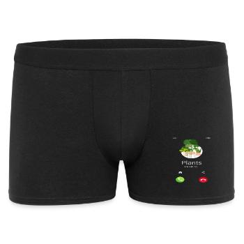 Les plantes appellent l’amant des plantes - Boxer Homme - noir - Devant