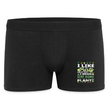 I Like To Party Funny Plant Lover - Men's Boxer Shorts - black - Front