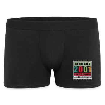 January 2001 Limited Edition Aged - Men's Boxer Shorts - black - Front