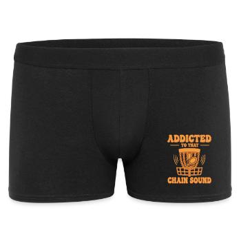 Addicted To That Chain Sound Funny Disc Golf - Men's Boxer Shorts - black - Front
