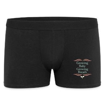 Prenatal Yoga Expectant Mother - Men's Boxer Shorts - black - Front