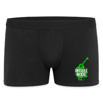 Hawaiian Ukulele Uke Ukulele Mode - Männer Boxer Shorts - Schwarz - Vorne
