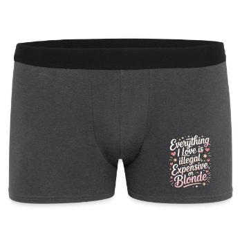 Tout ce que j’aime Illégalement, hommes blonds chers - Boxer Homme - charbon - Devant