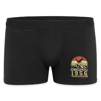 Cadeau rétro vintage original de 1956 - Boxer Homme - noir - Devant