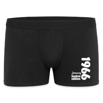January 1966 Birthday Gift Vintage Retro - Men's Boxer Shorts - black - Front