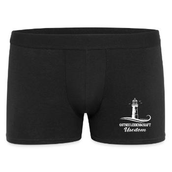 Vacances à Usedom MER BALTIQUE PASSION USEDOM Drôle - Boxer Homme - noir - Devant