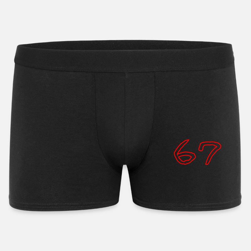 67 - Männer Boxer Shorts - Schwarz