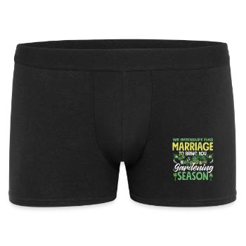 Plant Lover Gardening Season Funny Marriage - Men's Boxer Shorts - black - Front