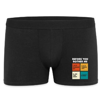 Avant que vous ne me dérangiez – Vérification technique - Boxer Homme - noir - Devant