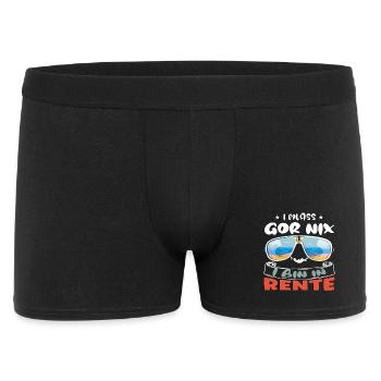 I don't have to do anything - I'm retired - Men's Boxer Shorts - black - Front