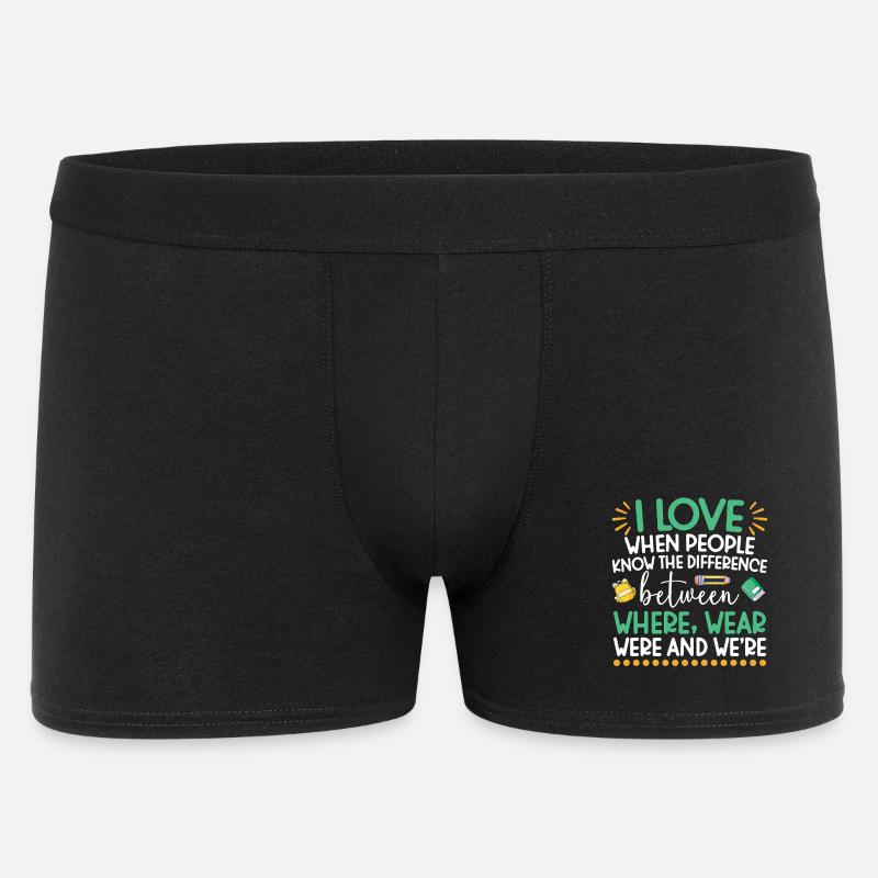 ELA-Lehrerwertschätzung Englisch Sprachkunst - Männer Boxer Shorts - Schwarz