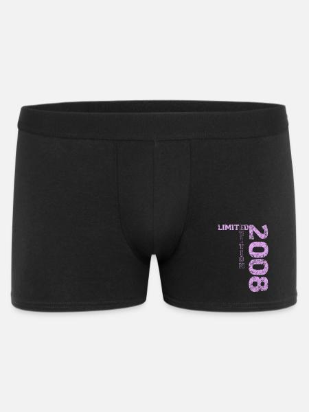 Limited Edition 2008 18th Birthday Gift - Men's Boxer Shorts - black