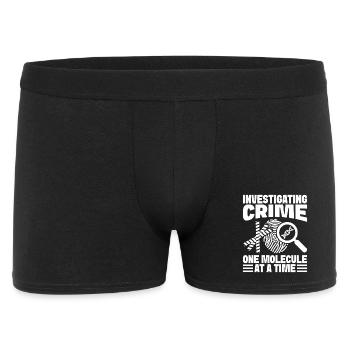 Analyste médico-légal enquêtant sur Crime One Molecule - Boxer Homme - noir - Devant