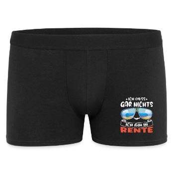 I don't have to do anything – I'm retired - Men's Boxer Shorts - black - Front