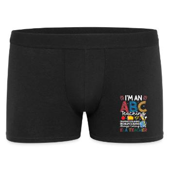 Équipe de l’équipe des enseignants d’anglais Équipe Arts du langage anglais - Boxer Homme - noir - Devant