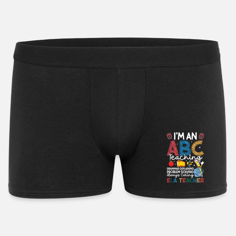 ELA Lehrerteam Team Englisch Sprache - Männer Boxer Shorts - Schwarz