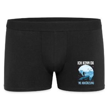 I know there a shortcut Hiking Hiking Gift - Men's Boxer Shorts - black - Front
