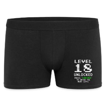 Niveau 18 débloqué - Boxer Homme - noir - Devant