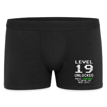 Gamer Level 19 Unlocked - Gaming - Men's Boxer Shorts - black - Front