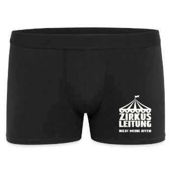 Zirkusleitung - Nicht meine Affen - Männer Boxer Shorts - Schwarz - Vorne