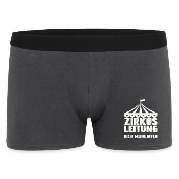 Zirkusleitung - Nicht meine Affen - Männer Boxer Shorts - Anthrazit - Vorne