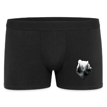 Ours, Forêt, Nature, Nature sauvage, Animaux, Œuvres d’ours - Boxer Homme - noir - Devant