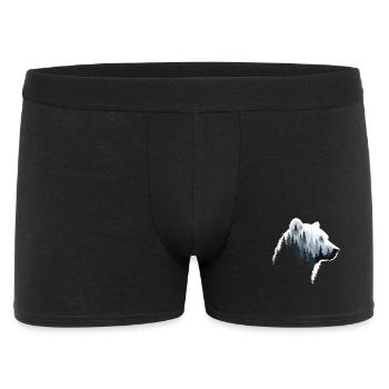 Ours, Forêt, Nature, Nature sauvage, Animaux, Œuvres d’ours - Boxer Homme - noir - Devant