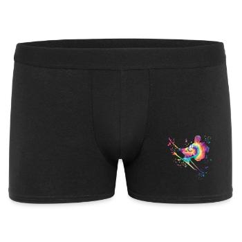 Alpine skiing Winter sports Nordic skiing - Men's Boxer Shorts - black - Front