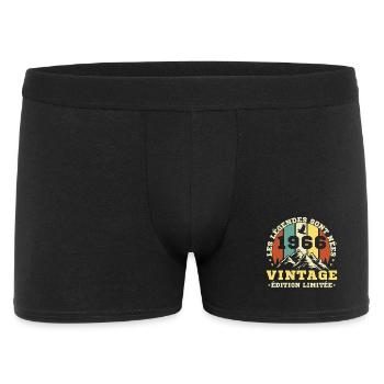 1966 Vintage Rétro Cadeau D'anniversaire - Boxer Homme - noir - Devant