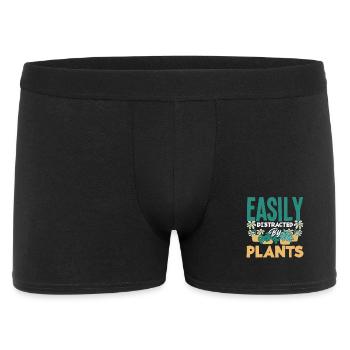Facilement distraite par les amoureux des plantes - Boxer Homme - noir - Devant