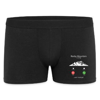 Rocky Mountain Is Calling And I Must Go - Men's Boxer Shorts - black - Front