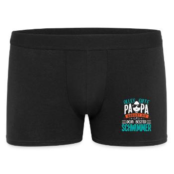 Tout le meilleur papa vous souhaite votre meilleur nageur - Boxer Homme - noir - Devant