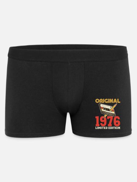 1976 50e Anniversaire 50 ans Original Vintage - Boxer Homme - noir