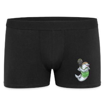 Dolphin Tennis Tennis Racket Sports - Men's Boxer Shorts - black - Front