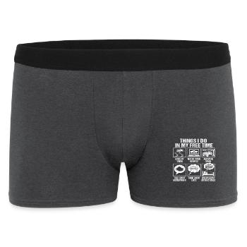 Things I Do In My Free Time Truck Tuning - Men's Boxer Shorts - charcoal grey - Front