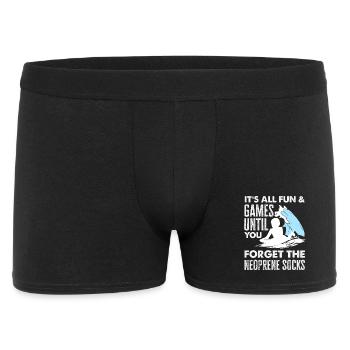 Surfing Surfboarder Bodyboarder - Men's Boxer Shorts - black - Front