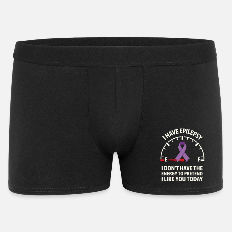 Epilepsie-Bewusstsein-Energie-Anzeigeband - Männer Boxer Shorts - Schwarz