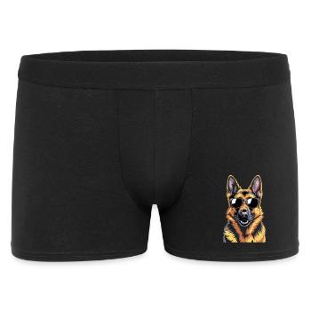 German Shepherd - Men's Boxer Shorts - black - Front