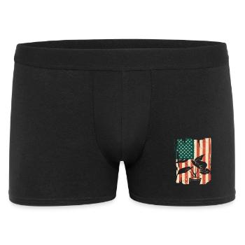 American Flag Plant Lover Gardener - Men's Boxer Shorts - black - Front