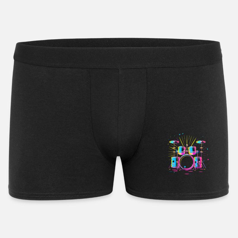 Schlagzeug - Männer Boxer Shorts - Schwarz